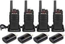 Retevis RT68 Walkie Talkies for Adults 2 Way Radios Long Range, 1200mAh USB Rechargeable Two-Way Radio(4 Pack)