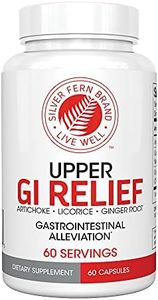 GI Relief - Natural Herbal Supplement - 1 Bottle - 60 Capsules - 30 Day Supply - for Gastrointestinal Discomfort, Acid Reflux, Heartburn, Regularity, Nausea & More