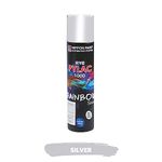 Nippon Paint Ryo Pylac Multi prupose Ready to use HR DIY spray paint "Silver Metallic Color" for Car, bike, Furniture,art and craft|For metallic finish on metal, wood, Plastic, FRP, POP|(300 ml)