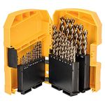 DEWALT DT4957 – Kit of 29 HSS Cobalt Drill Bits in Plastic Box, Diameters 1 to 13 mm, Long Life with 5% Cobalt, Compatible with Cordless and Cordless Drills