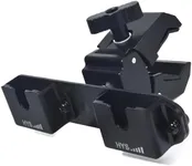 HYS Clamping Mechanism for The Handheld CB Radio/Marine Radio/Walkie Talkie/Mobile Radio Shoulder Speaker Mic is Strong and The Quick-Release,Belt Clip& Round Knob Holder Base