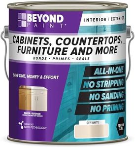 Beyond Paint Furniture, Cabinets and More All-in-One Refinishing Paint Gallon, No Stripping, Sanding or Priming Needed, Off White