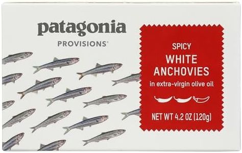 Patagonia Provisions Spicy White Anchovies | Responsibly Sourced in Spain | 22g Protein & Gluten Free | 4.2 Ounce (Pack of 1)