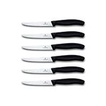 Victorinox Swiss Army 6-Piece Steak Set, Black (VIC-6.7233.6US1)