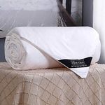 LilySilk Silk Comforter with Cotton Sateen Shell 100% Silk Bed Duvet Cal.King 110x96 Inches, Real Long Strand Silk Filled, Smooth Lightweight