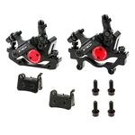 PETCHOR HB-100 Line Pulling Hydraulic Disc Brake Calipers, Mechanical Disc Brakes for MTB, Mountain Bike, E-Bike and Electric Bike 2PCS Front/Rear Black/Red/Gold