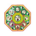 Salvus APP SOLUTIONS Feng Shui Pakua Bagua Convex Mirror: Enhance Home & Office Main Door with Protection, Positive Energy, Vastu Correction, and Negative Energy Removal (Multicolor, 9 Inch)