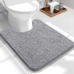 OLANLY Toilet Rugs U-Shaped 24x20, 