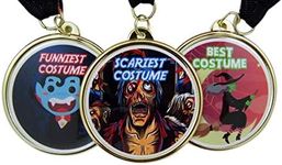 Halloween Party Trophy Award Medals for Costume Contest, Set of 3