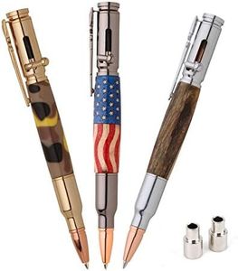 PSI Woodworking PKCPBAPAK 30 Caliber Bolt Action Bullet Cartridge Ballpoint Pen Kit Starter Package Woodturning Project