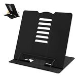 Book Stand Book Stand for Reading Book Holder Adjustable Book Holder for Reading (Full Black)