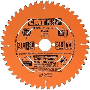 CMT Saw Blade 216mm, 48 Teeth, ITK Plus Finish, Wood, for Miter, Table, Portable Saws