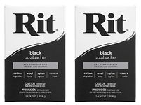 Rit, Black Purpose Powder Dye, 1-1/8 oz (Тwo Рack)