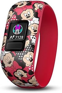 Garmin vivofit jr. 2, Kids Fitness/Activity Tracker, 1-Year Battery Life, Stretchy Band, Minnie Mouse