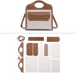POPSEWING Pocket Handbags DIY Tote Kit for Girls, Leather Bag Kit with Sewing Kits for Shoulder Bag, DIY Purse Leather Kits for Personalized Gift