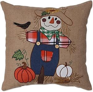 Pillow Perfect Harvest Scarecrow 16.5-inch Throw Pillow, Natural