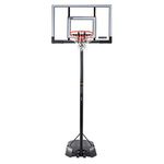 Lifetime Adjustable 8-10 Ft Portable Basketball with Wheel Net & Goals PC Steel-Framed Shatterproof Backboard Hoop 50" Fillable Base for Kids, Youth & Adults - Outdoor, Backyard, Driveway, Pool