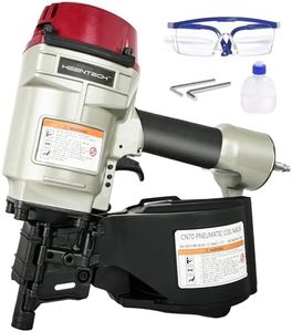KEENTECH Pneumatic Siding Nail Gun for 1-3/4" to 2-3/4" 15-Degree Nails, Coil Siding Nailer with Bump Firing for Fast Nailing Speed, Coil Nail Gun for Pallet, Siding, Crating, Decking, Framing, CN70