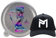 Big Z Luna Putter & Paul McBeth Trucker Hat Set | Disc Golf Combo |Perfect for Men, Women, and Kids | 173-174g Luna | Foil Will Vary (Silver)