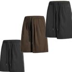 3 Pack Gym Shorts Men,Workout Shorts Men Elastic Waistband Quick Dry Athletic Running Short Pants Lightweight Breathable with Pockets,Gym,Sports,Exercise,Tennis,Casual Activewear,Yoga,Hiking,Beachwear