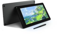 HUION KAMVAS RDS-160 Graphic Drawing Pen Display Tablet with Full Laminated & Anti-Glare Screen | 15.6 Inch Panel Size| 8192 Pressure Sensitivity | Supports macOS,Windows,Android [Metal Grey]