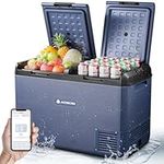 AAOBOSI 95L Car Fridge, IPX4 Waterproof Dual Zone Camping Fridge Freezer with APP Control, 12V/240V, -20°C to 20°C – Ideal for Campervan, Truck, Boat, Motorhome, Travel & Picnic