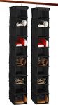 SimpleHouseware 10 Shelves Hanging Shoes Organizer Holder for Closet, 2 Pack, Black