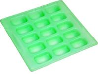 R H LIFESTYLE Rectangular Silicone Soap Mold 15 Cavities (24 x 25 x 2 cm) Multicolor - 30 GM