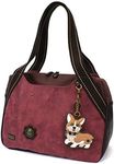 Chala Bowling Tote Bag Burgundy Size: One Size