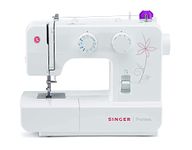 Singer Promise 1412 Zig-Zag Sewing Machine, 12 Built-in Stitches, 25 Stitches Functions (White) with 70 W Powerful motor & Feed dog with106 Teeth in 6 Rows-Get Free Online Interactive Master Class