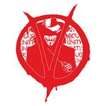 Finest Folia V wie Vendetta Sticker 13 x 10 cm Car Sticker for Cars Lorries Motorcycle Car Accessories Sticker Self-Adhesive Decoration R106 (Carmine Red)