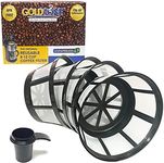 GoldTone Brand Reusable Single Serve Starter Kit for Keurig Includes - (1) My K-Cup Filter Housing, (3) Reusable K-Cup Filter, (1) 1 OZ Coffee Scoop - BPA Free