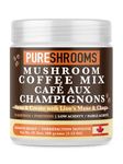 PureShrooms Mushroom Coffee - Focus & Create with Chaga & Lion’s Mane. Memory, Focus, Immune Booster. Keto Friendly (50 Servings, 100 Grams)