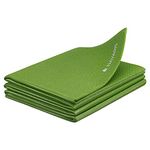 Navaris Foldable Yoga Mat for Travel - 4mm Thick Exercise Mat for Yoga, Pilates, Workout, Gym, Fitness - Non-Slip Folding Portable Outdoor Camping Mat