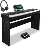 STRICH 88 Keys Weighted Keyboard Piano with Stand & Sustain Pedal, Hammer-Action Digital Piano, Full-size Electric Piano Keyboard Supports USB-MIDI/Wireless Connect, 15W×2 Built-In Speakers, SDP-120