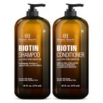 Botanic Hearth Biotin Shampoo and Conditioner Set - with Ginger Oil & Keratin for Hair Loss and Thinning Hair for Men and Women - Sulfate Free, 16 fl oz each