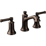 Moen T6805ORB Dartmoor Two-Handle Low Arc Bathroom Faucet, Oil Rubbed Bronze