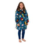 Hugzee Oversized Wearable Hooded Fleece | Super Warm and Cosy Sherpa Lined, Harry Potter Design | Perfect For Kids Aged 7-12 Years, One Size Suggested Height 85cm+