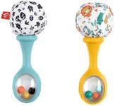 Fisher-Price Rattle ‘n Rock Maracas baby rattle sensory toys for newborn babies ages 3 months and older