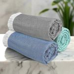 HEELIUM 100% Bamboo Turkish Bath Towel | Ultra Soft & Lightweight | High Absorbency & Fast Drying Towel for Bath | 150 cm x 75 cm