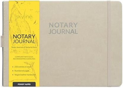 Skyline Official Notary Journal (Foggy Alpes, Smaller than A4 (10" x 7"))