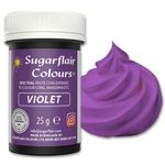 Sugarflair Spectral Violet Food Colouring Paste, Highly Concentrated Food Colouring for Buttercream, Sugar Paste, Royal Icing, Cake Mixes and More! Vibrant Colour Food Dye - 25g