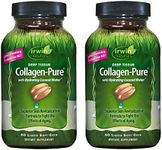 Irwin Naturals Deep Tissue Collagen-Pure - 80 Liquid Softgels, Pack of 2 - Intense Nourishment for The Skin - 2,000 mg of Hydrolyzed Collagen - 32 Total Servings