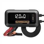 HULKMAN Sigma 10 Amp Fast Car Battery Charger and Maintainer for 6V and 12V Battery with LED Screen Trickle Charger and Desulfator for Lead-Acid and Lithium-ion Battery for Car Truck and More