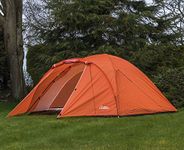 Andes Orange 4 Person Man Berth Double Skin Camping/Festival Dome Tent