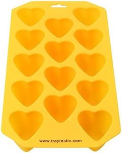 Traytastic! Silicone Heart Shaped Mold Tray - Each heart measures 1.5 in x 1.5 in x 1 in deep