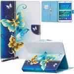 Universal Case for 9-10.5'' Tablet, Newshine Colorful Wallet Stand Cover for iPad 9.7 2017/2018, iPad 2/3/4, Galaxy Tab A 10.1, Amazon Fire HD 10 and Other 9.7 10.1 10.5 Models - Butterfly-Golden