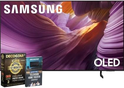 Samsung 55" OLED HDR 4K S85F Smart TV (2025) Vision AI, OLED HDR, Pantone Validated Bundle with CPS Exclusive 1-Year Protection & Deco Gear Complete Home Theater Beginner's Guidebook