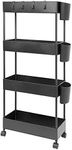 BOMKEE 4 Tier Slim Storage Cart Sto