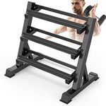 Dripex 500KG/1100lbs Dumbbell Rack- Adjustable 3 Tier Dumbbell rack for Home Gym, Heavy Duty Weight Rack Dumbbell Storage Stand Holder(Rack Only), Latest Model